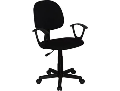 Cadeira de Escritório Operativa MITSAI Estocolmo Preto (Braços Fixos - Malha)