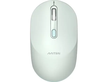 Rato MITSAI Portable (Wireless - Casual - 1600 dpi - Verde)