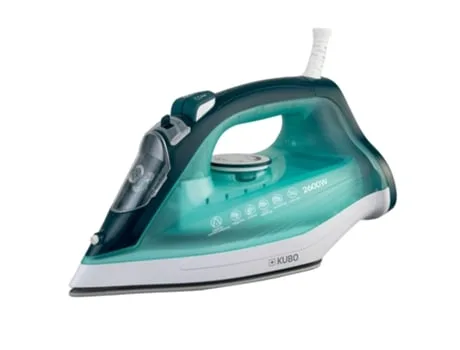 Ferro a Vapor KUBO KBSI8309 2600W (140g/min - Base de cerâmica - Verde)