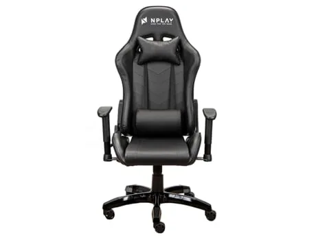 CADEIRA GAMING NPLAY RULE 4.1 (Até 130 kg - Elevador a Gás Classe 4 - Preto)