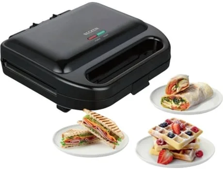Sanduicheira BECKEN BSM8892 3 em 1 (750 w - Preto)