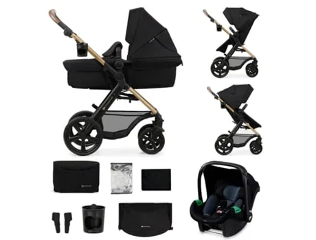 Carrinho de Bebé Multifuncional KINDERKRAFT 3 Em 1 Moov 2 (Preto)