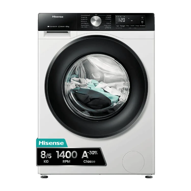 MÁQUINA LAVAR SECAR HISENSE WD3S8043BW3