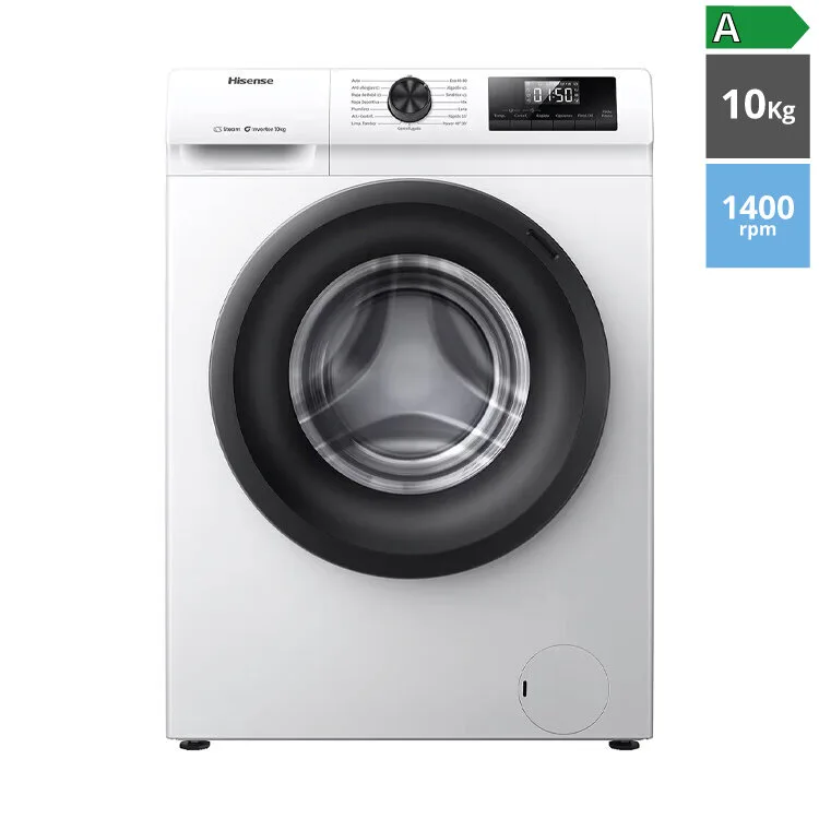 MÁQUINA LAVAR ROUPA HISENSE WF1Q1041BW