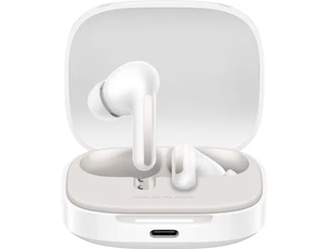 Auriculares Bluetooth True Wireless XIAOMI Redmi Buds 6 (In Ear - Microfone - Noise Cancelling - Branco)