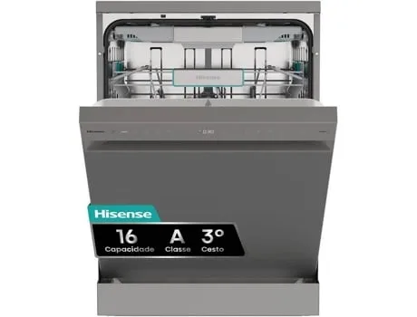 Máquina de Lavar Loiça HISENSE HS673A90X (16 Conjutnos - 59.8 cm - Inox)