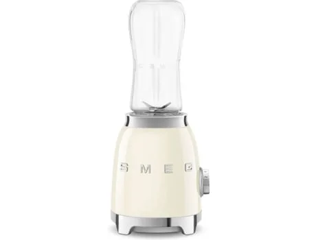 Mini Liquidificador SMEG PBF00CREU com 1 Garrafa To Go (300 W - 600 ml - Creme)