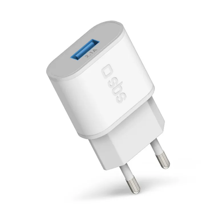 CARREGADOR TELEMÓVEL SBS USB 2100 MAH