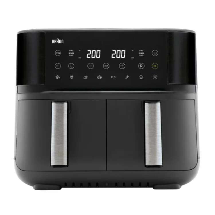 FRITADEIRA SEM OLEO AIR FRYER BRAUN TWIN COOK 3 TD3030IBK 8 L
