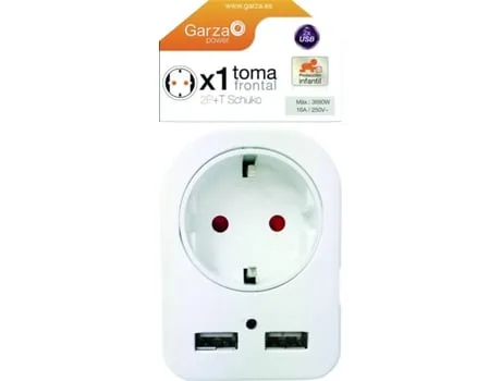 Adaptador GARZA 420036 (1 Tomadas)
