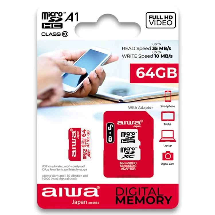 MEMÓRIA MICRO-SD AIWA MSDC10-64GB