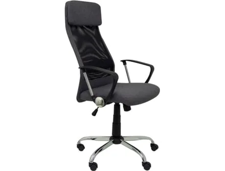 Cadeira de Escritório Executiva PIQUERAS Y CRESPO Esteras Cinzento (Braços Fixos - Malha e Tecido)