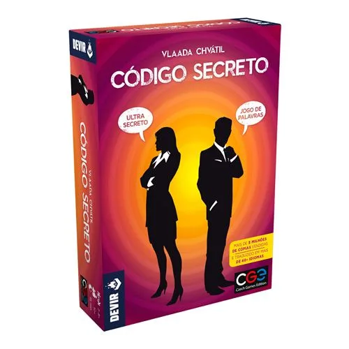 Jogo de Tabuleiro DEVIR Código Secreto (Idade Mínima: 10 anos - Nível Dificuldade: Baixo)