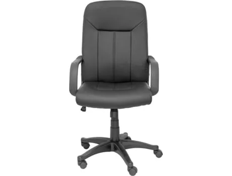 Cadeira de Escritório Executiva PIQUERAS Y CRESPO Villa Preto (Braços Fixos - Pele Sintética)