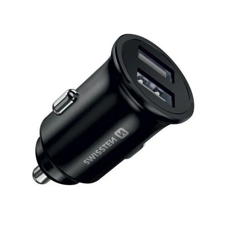 CARREGADOR ISQUEIRO SWISSTEN 2X USB 4.8A