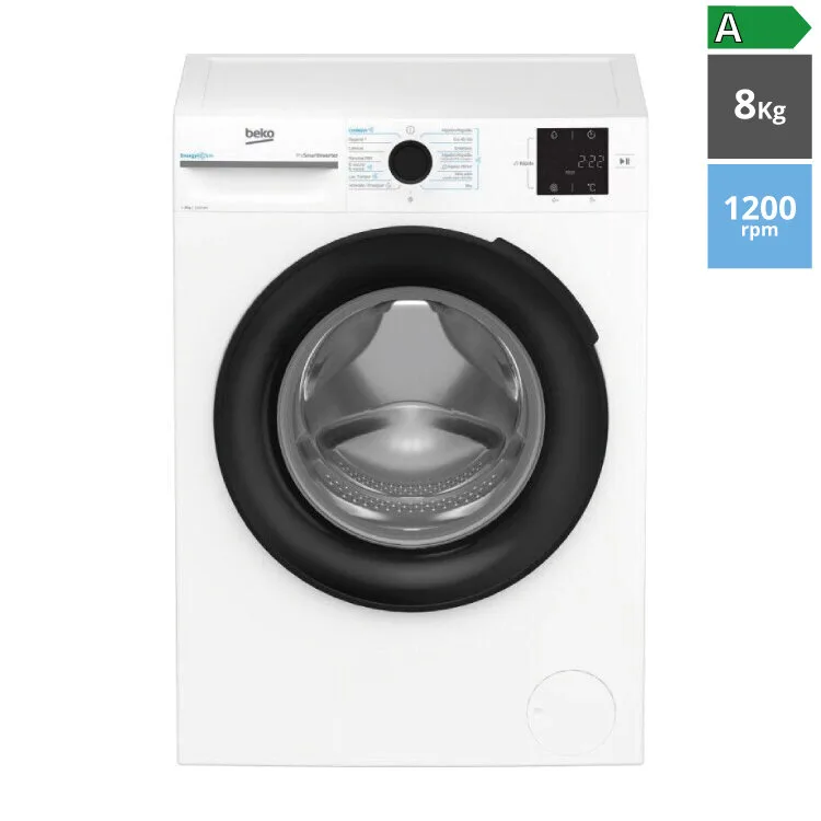 MÁQUINA LAVAR ROUPA BEKO BM3WFT3821WB