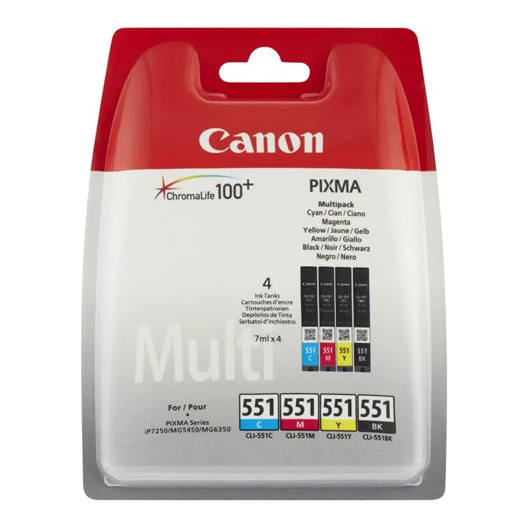 TINTEIRO CANON CLI551 MULTIPACK