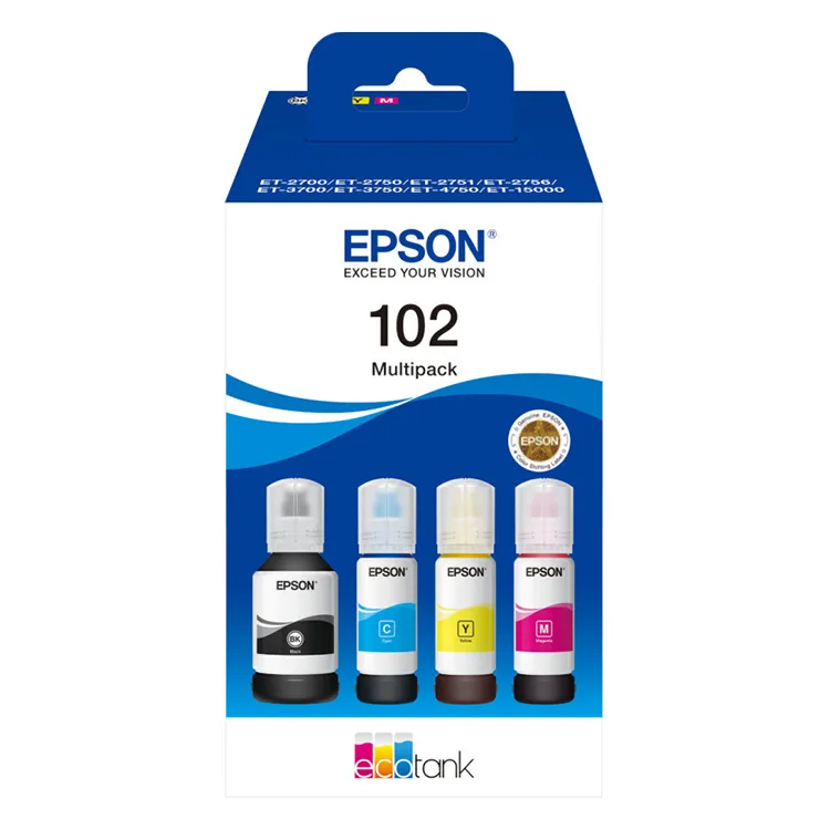 TINTEIRO EPSON 102 ECOTANK MULTIPACK