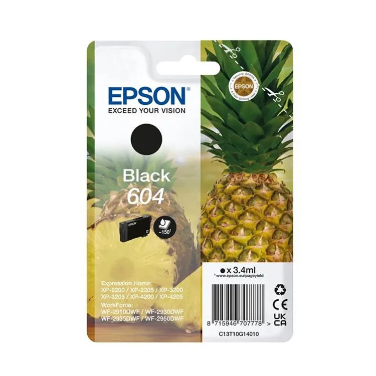 TINTEIRO EPSON 604 PRETO C13T10G14020