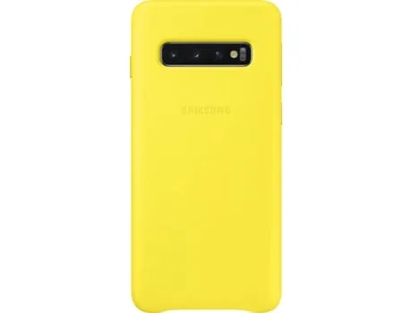 Capa SAMSUNG Galaxy S10 Leather Cover Amarelo