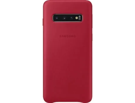 Capa SAMSUNG Galaxy S10 Leather Cover Vermelho