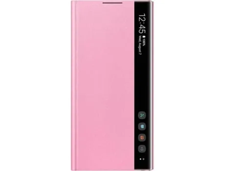 Capa SAMSUNG Galaxy Note 10 Clear View Rosa