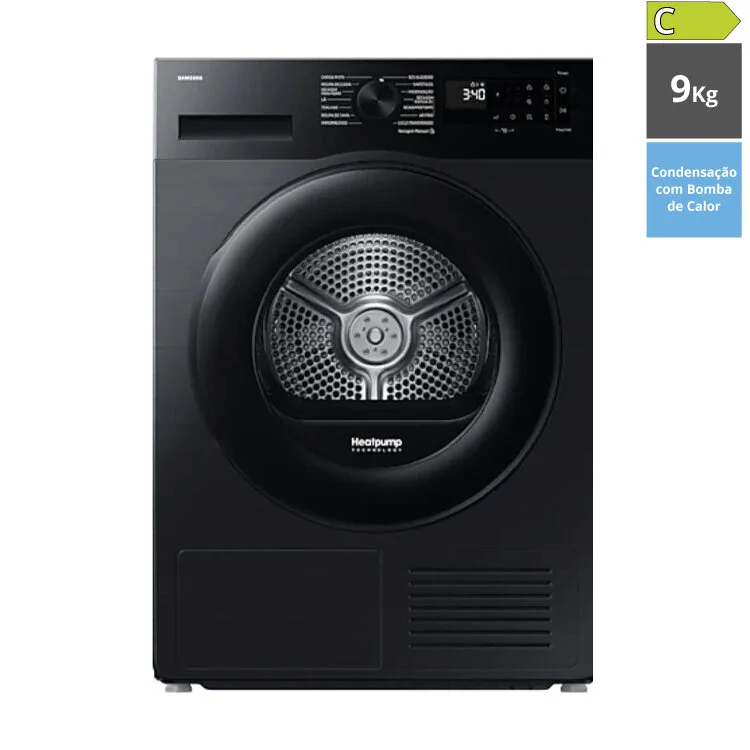 MÁQUINA SECAR ROUPA SAMSUNG DV90DG52A0ABEP
